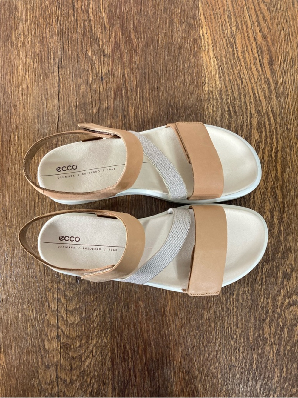 New Ecco Flowt 2 Band Slingback Sandal Women’s Various Sizes Lion - Picture 5 of 7